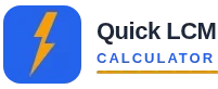 Free Online Quick LCM Calculator
